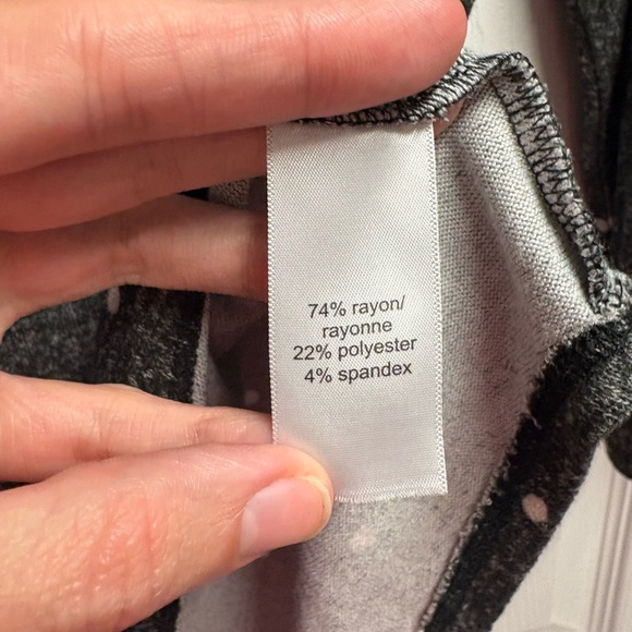 Maurices Buffalo Plaid/Polka Dot Color Block Long Sleeve Top Size 3X - Picture 4 of 5